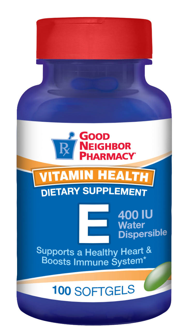 GNP Vitamin E 400 IU Health Dietary Supplement 100 Softgels