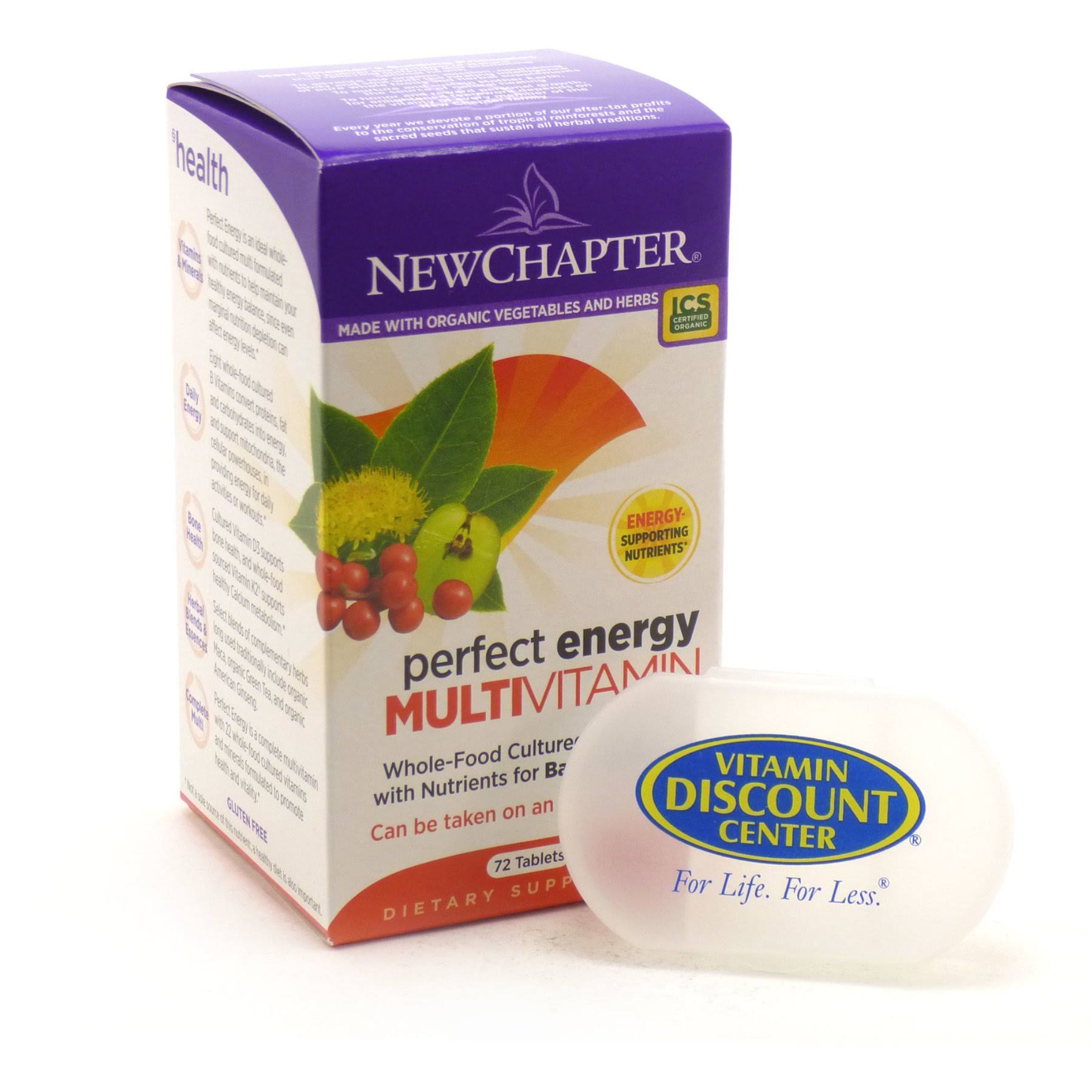New Chapter Perfect Energy Multivitamin Supplement - 72 Tablets