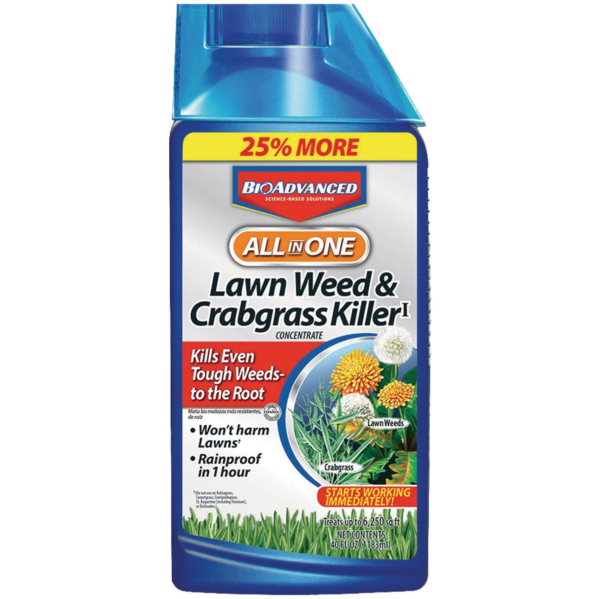 Bayer Advanced 704140 All-in-One Lawn Weed and Crabgrass Killer - 32oz