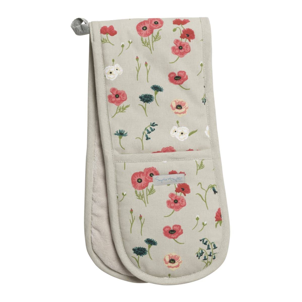 Poppy Meadow Double Oven Glove by Sophie Allport