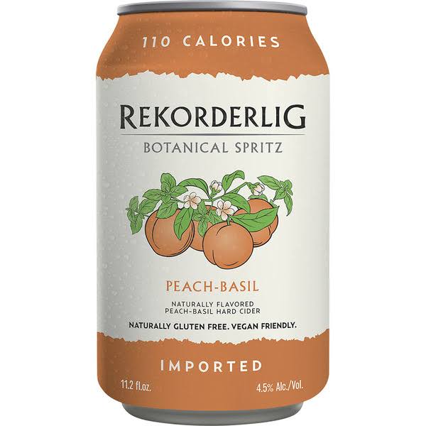Rekorderlig Peach Basil Botanical Cider 12oz Cans