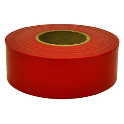 Hanson PVC Flagging Marking Tape - 300', Red