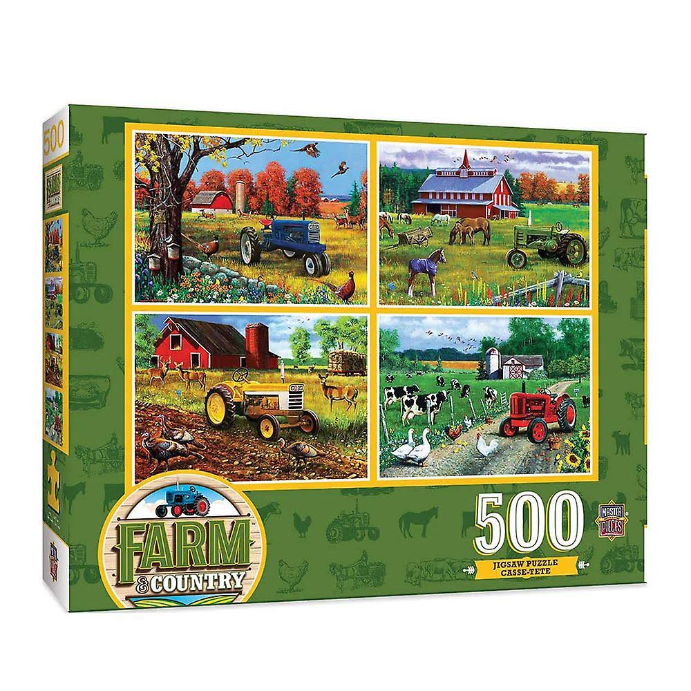 Masterpieces MP Farm & Country Farm Country 4 Pack Puzzle (500 pcs)