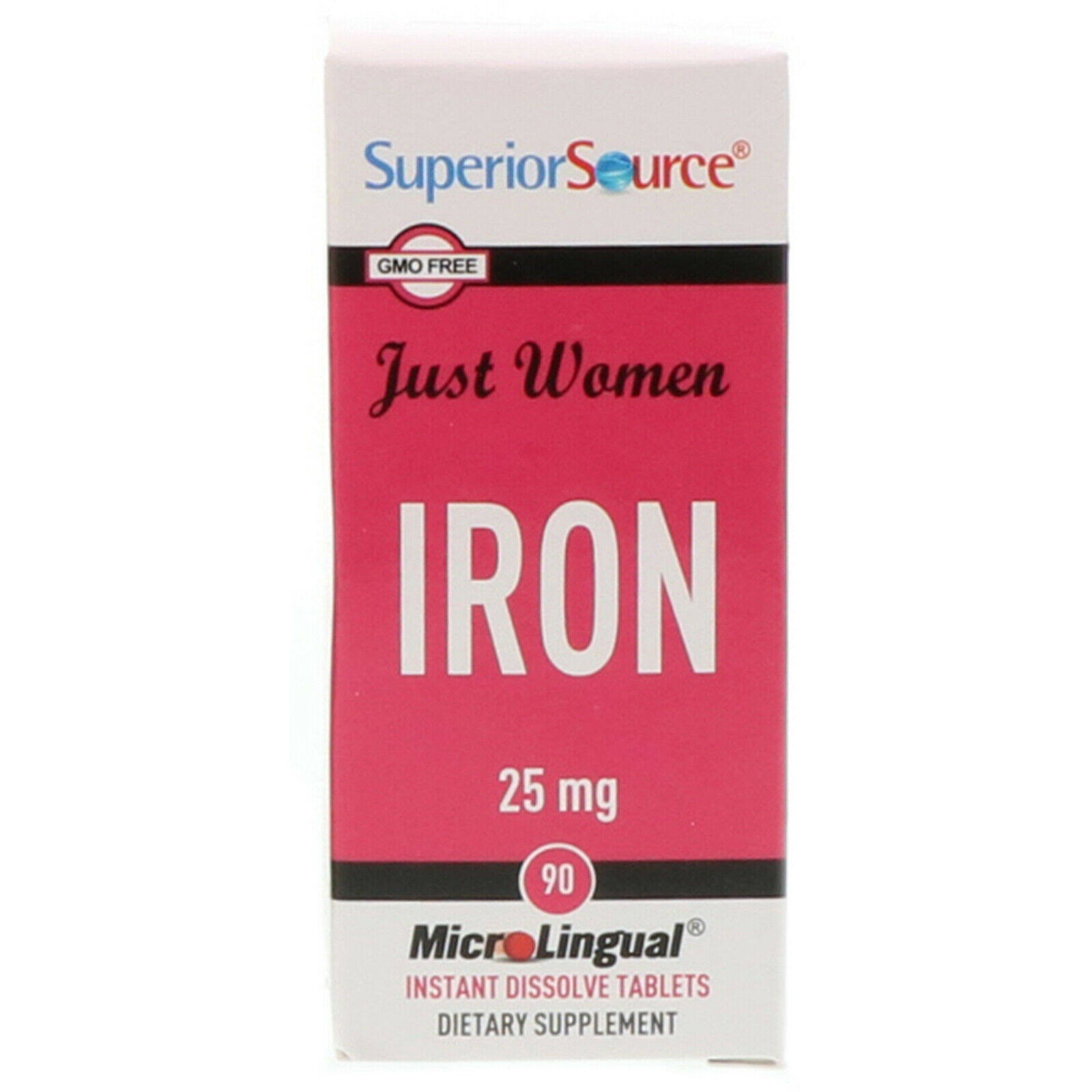 Superior Source Just Women Iron Ferrous Fumarate Tablets - 90ct, 25mg