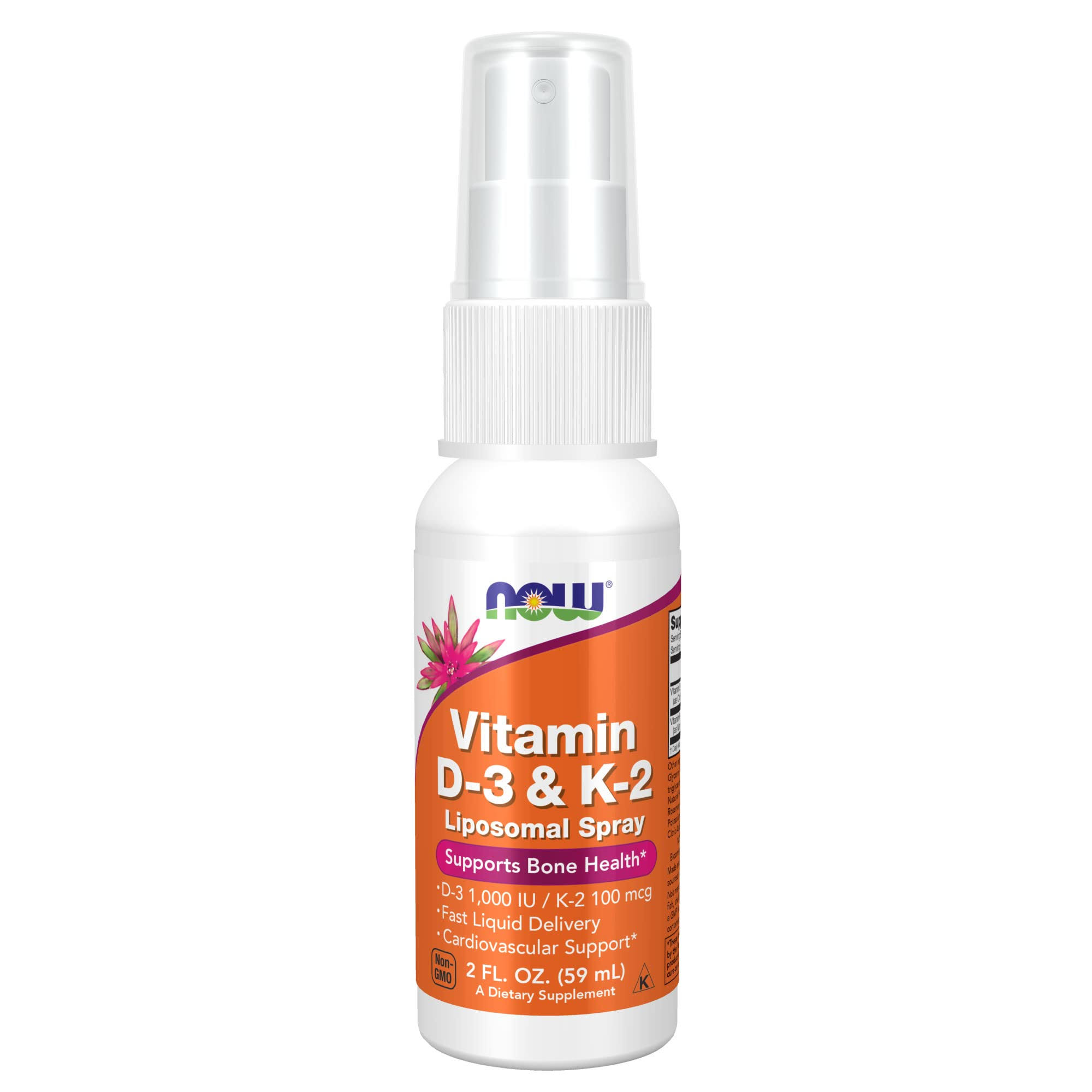 Now Foods Vitamin D-3 & K-2 Liposomal Spray - 60ml
