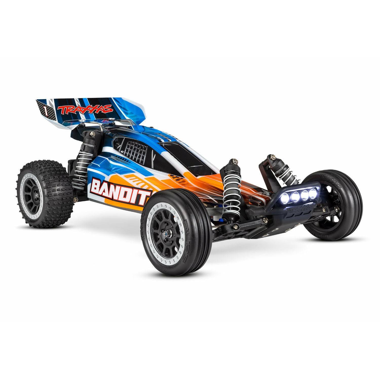 Traxxas Bandit 1/10 XL-5 2WD RC Buggy with LED Lighting Orange 24054-61