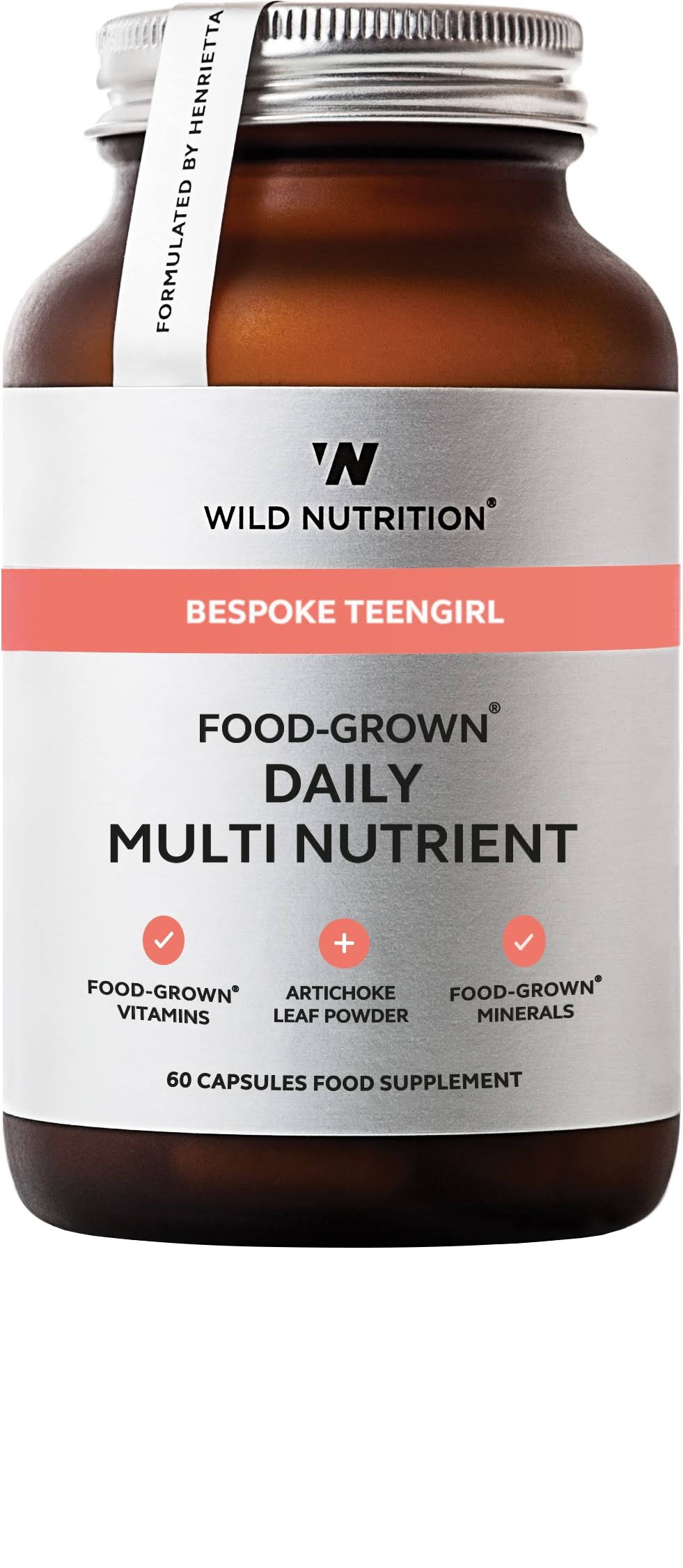 Wild Nutrition Bespoke Teen Girl Food-Grown Daily Multi Nutrient
