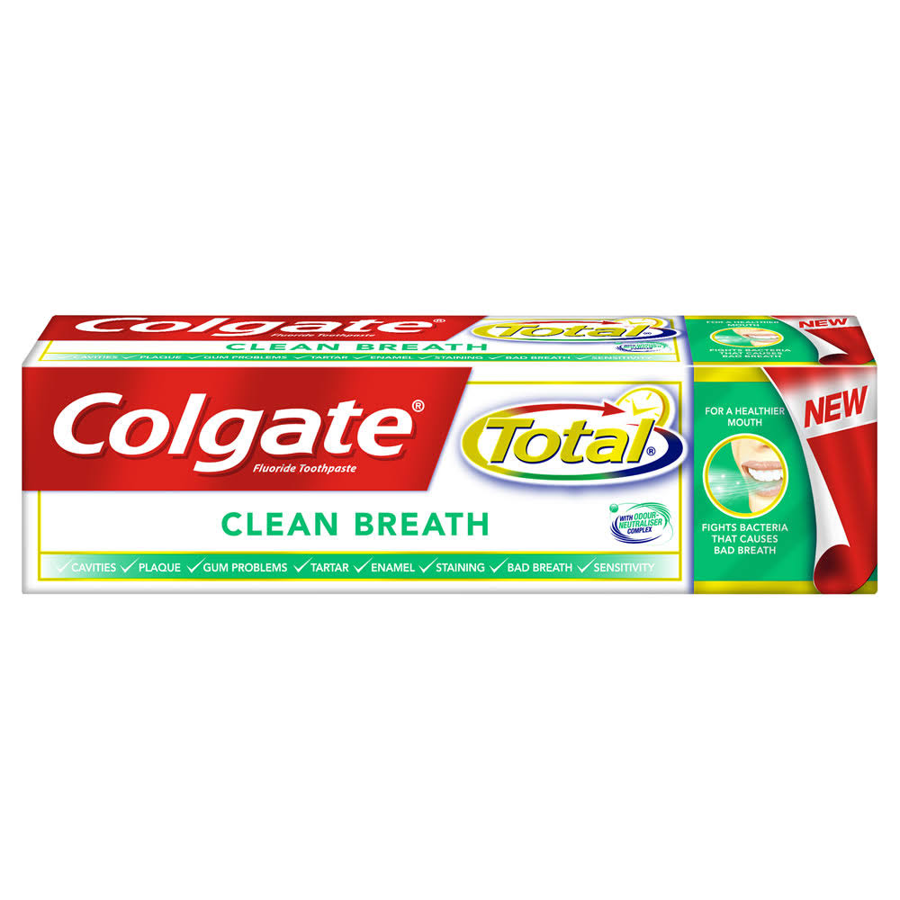 Colgate Total Clean Breath Toothpaste, 75 ml