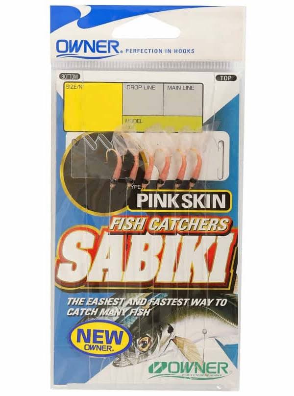 OWNER Sabiki Snell Hook - Shrimp Skin - 6/PK Multicolored (Size: 14)