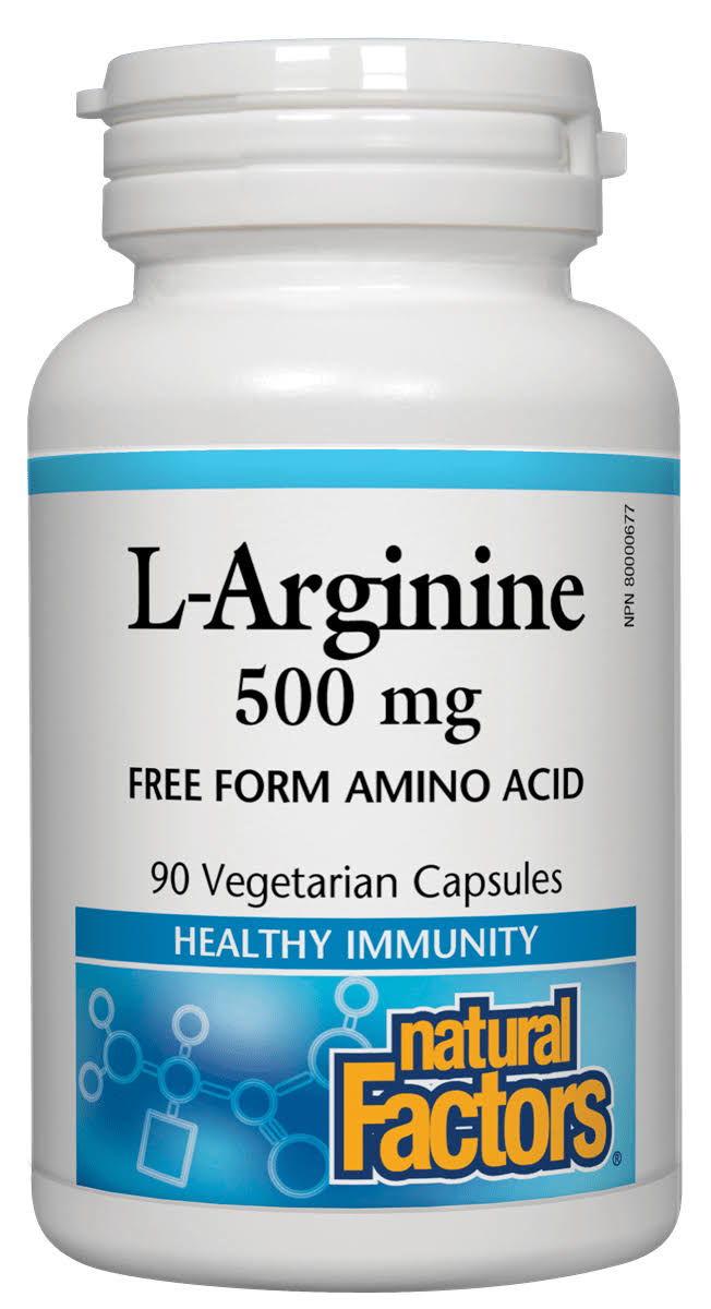 Natural Factors L-Arginine - 1000 mg, 90 Vcaps