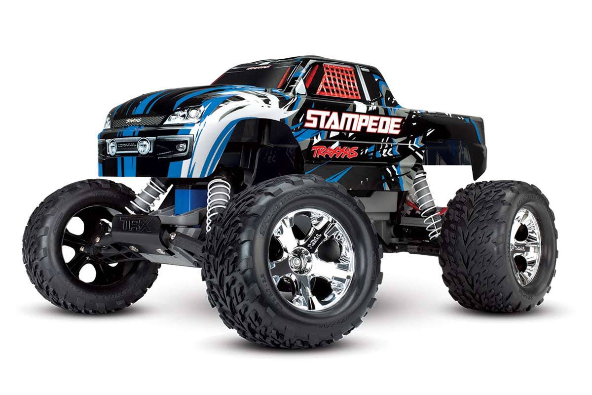 Traxxas Stampede 2WD 1/10 RTR Monster Truck w/ Lights Blue