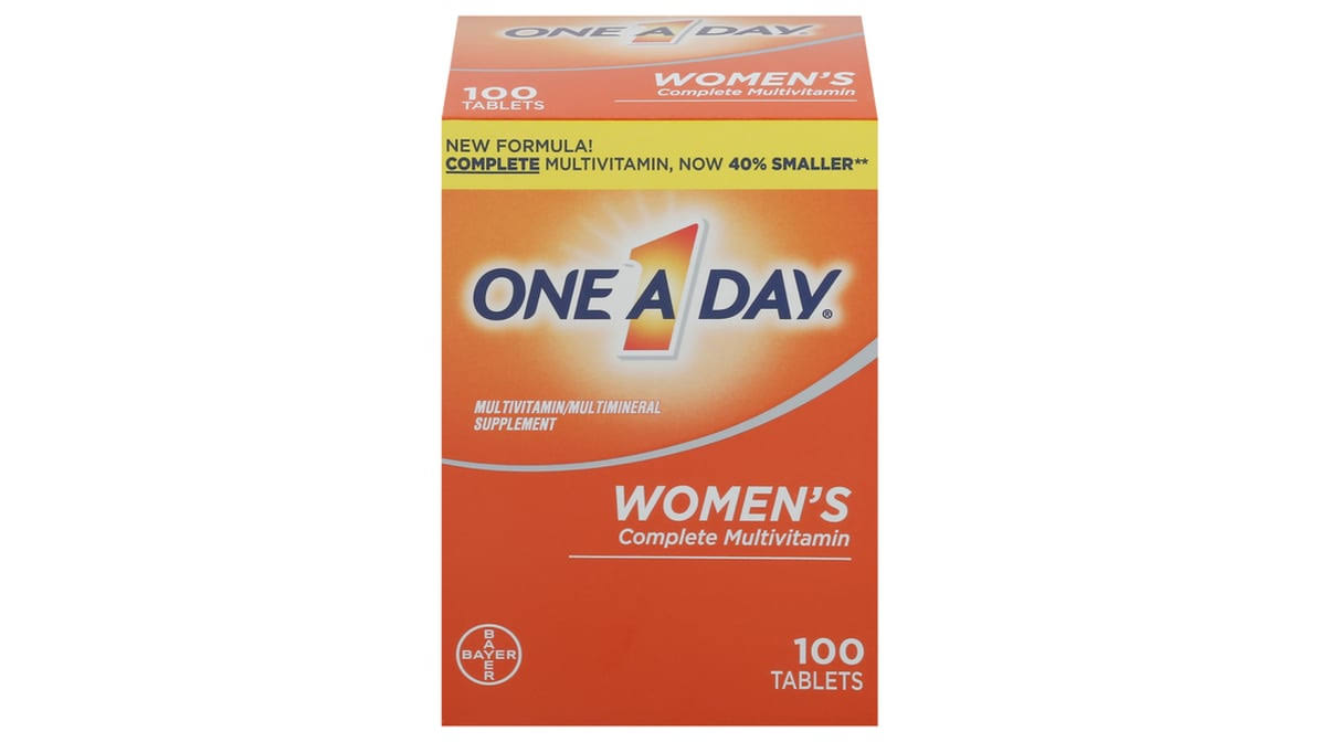 One A Day Women's Complete Multivitamin Tablets 100 ct