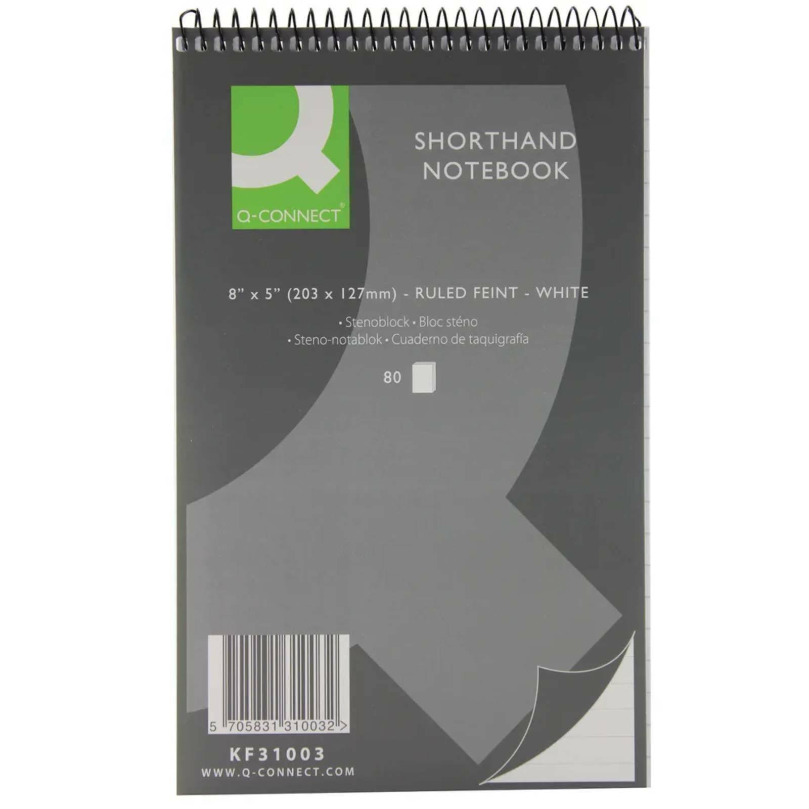 Q-Connect Shorthand Notebook 80Lf