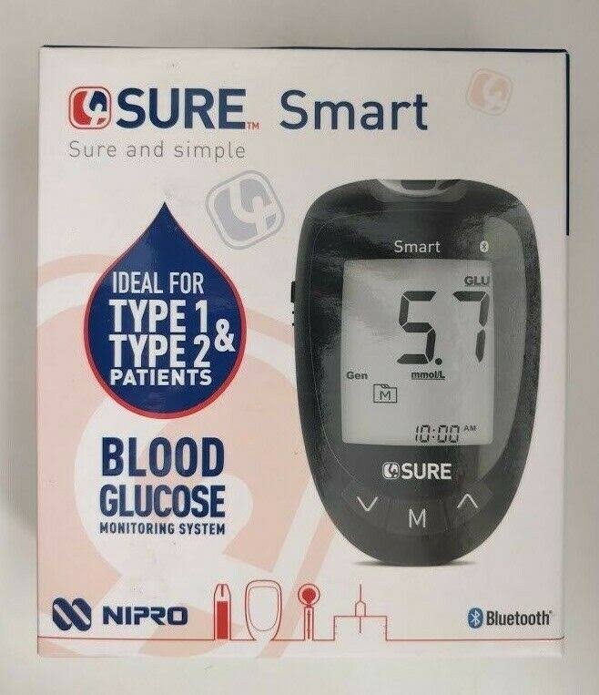 4Sure Smart Blood Glucose Diabetic Monitoring Testing System/Monitor/Meter - New