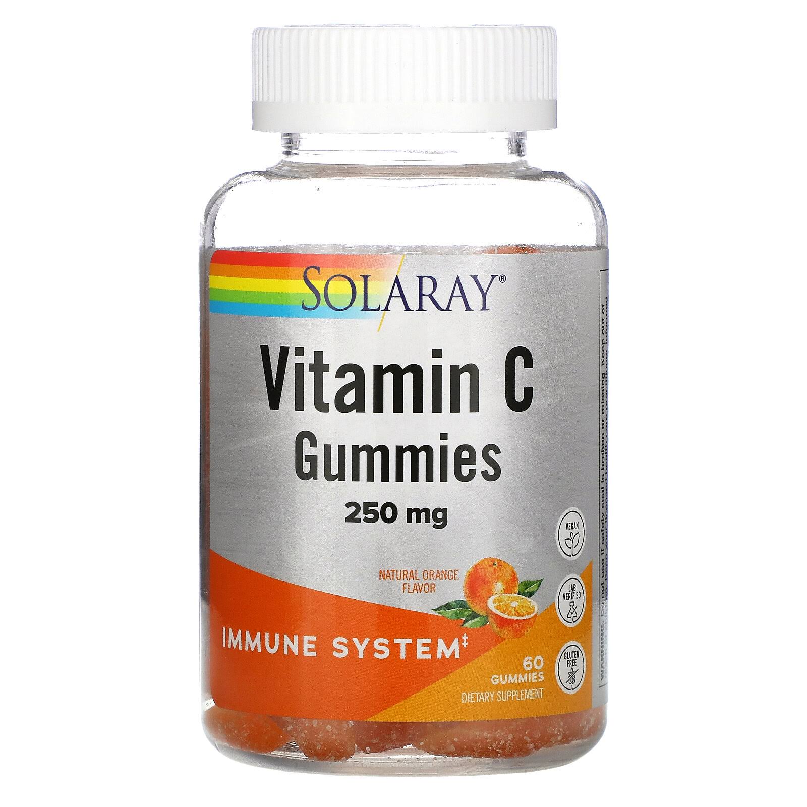 Solaray Vitamin C Gummies Natural Orange 125 MG 60 Gummies