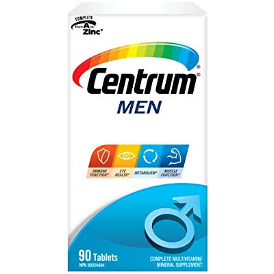 Centrum Men Complete Multivitamin and Mineral Supplement - 90 Tablets