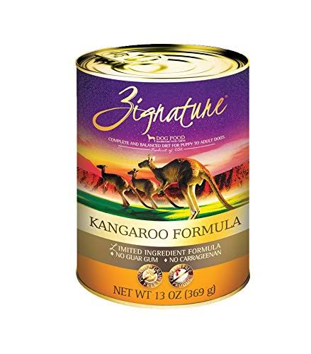 Zignature Canned Dog Food Kangaroo - 12/13 oz