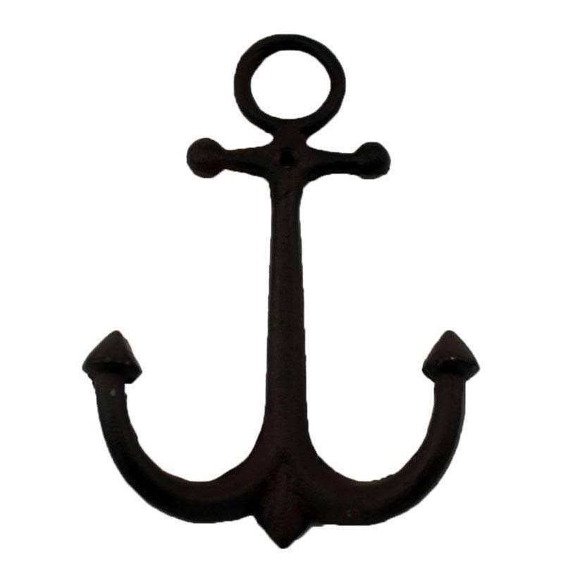 Cast Iron Double Hook Anchor Wall Hook Koppers Home