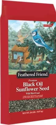 Feathered Friend Black Oil Sunflower Wild Bird Seed, 20 lb.