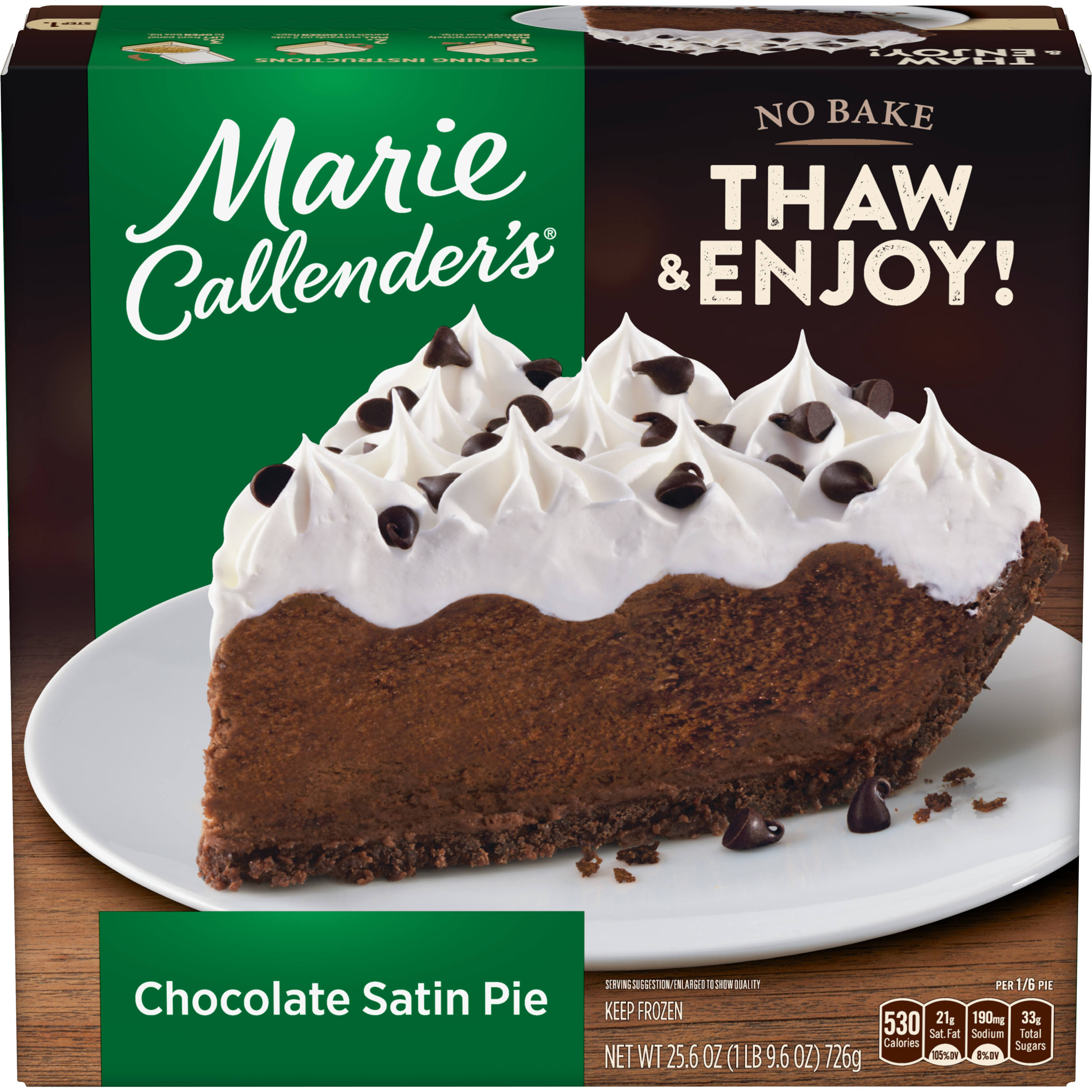 Marie Callender's Chocolate Satin Pie - 25.6 oz