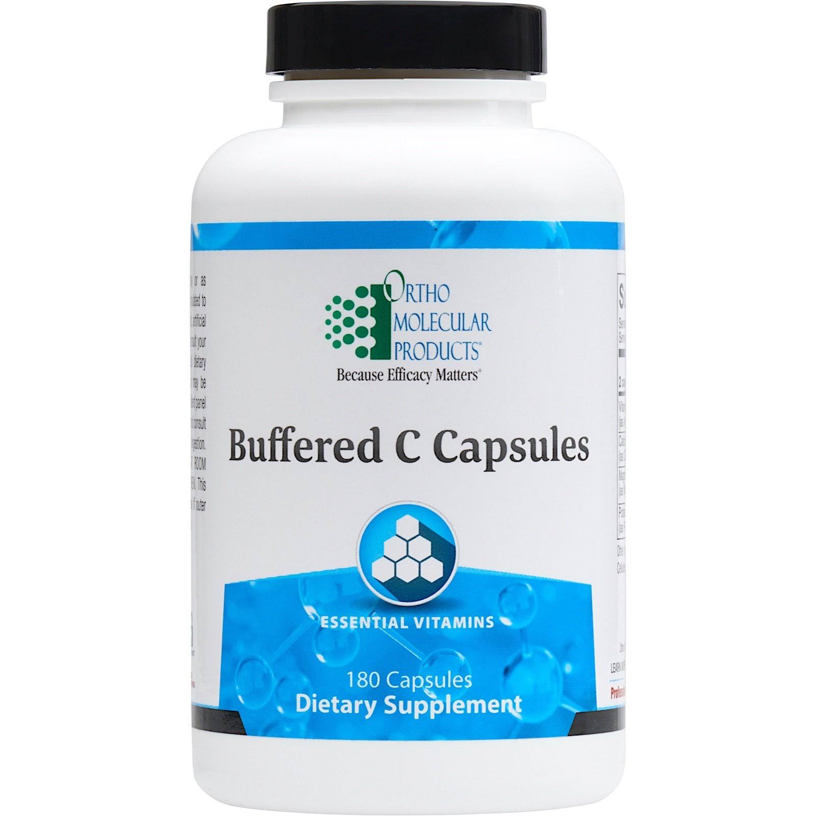 Ortho Molecular Buffered C Supplement - 180 Capsules