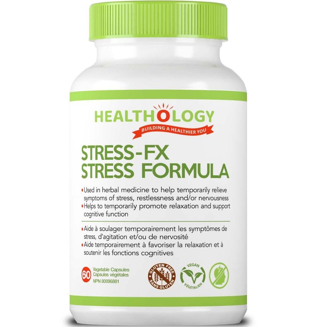 Healthology Stress FX Stress Formula, 60 Vegetable Capsules