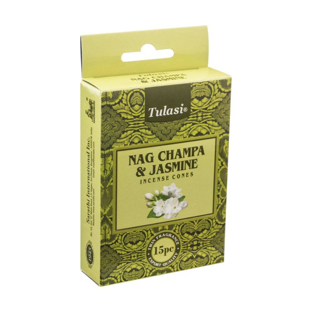 TULASI - Nag Champa & Jasmine Incense Cones