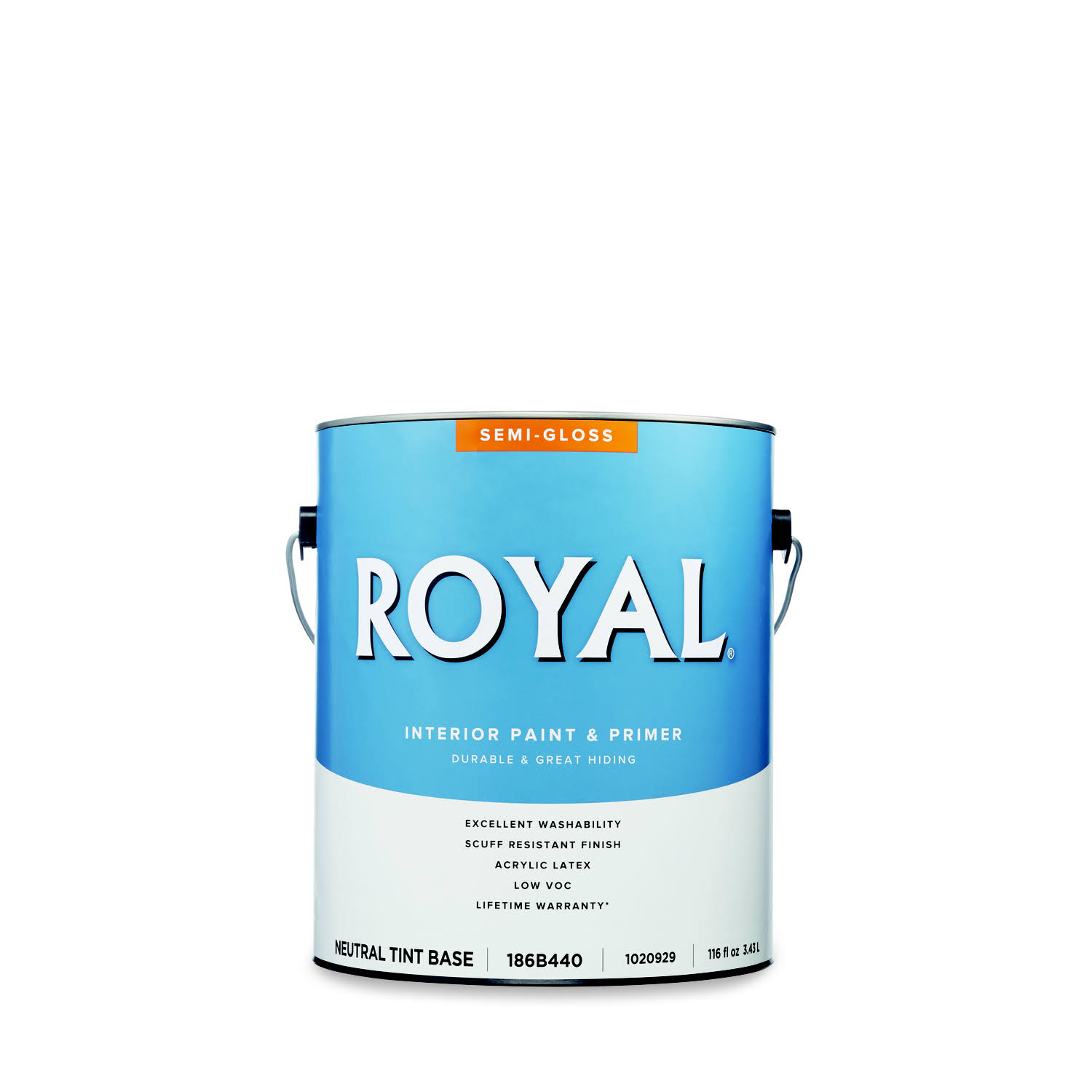Royal Semi-Gloss Tint Base Neutral Base Paint Interior 1 gal.