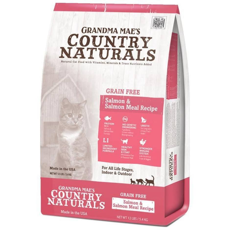 Country Naturals Grain-Free Salmon Meal Dry Cat Food - 12lbs