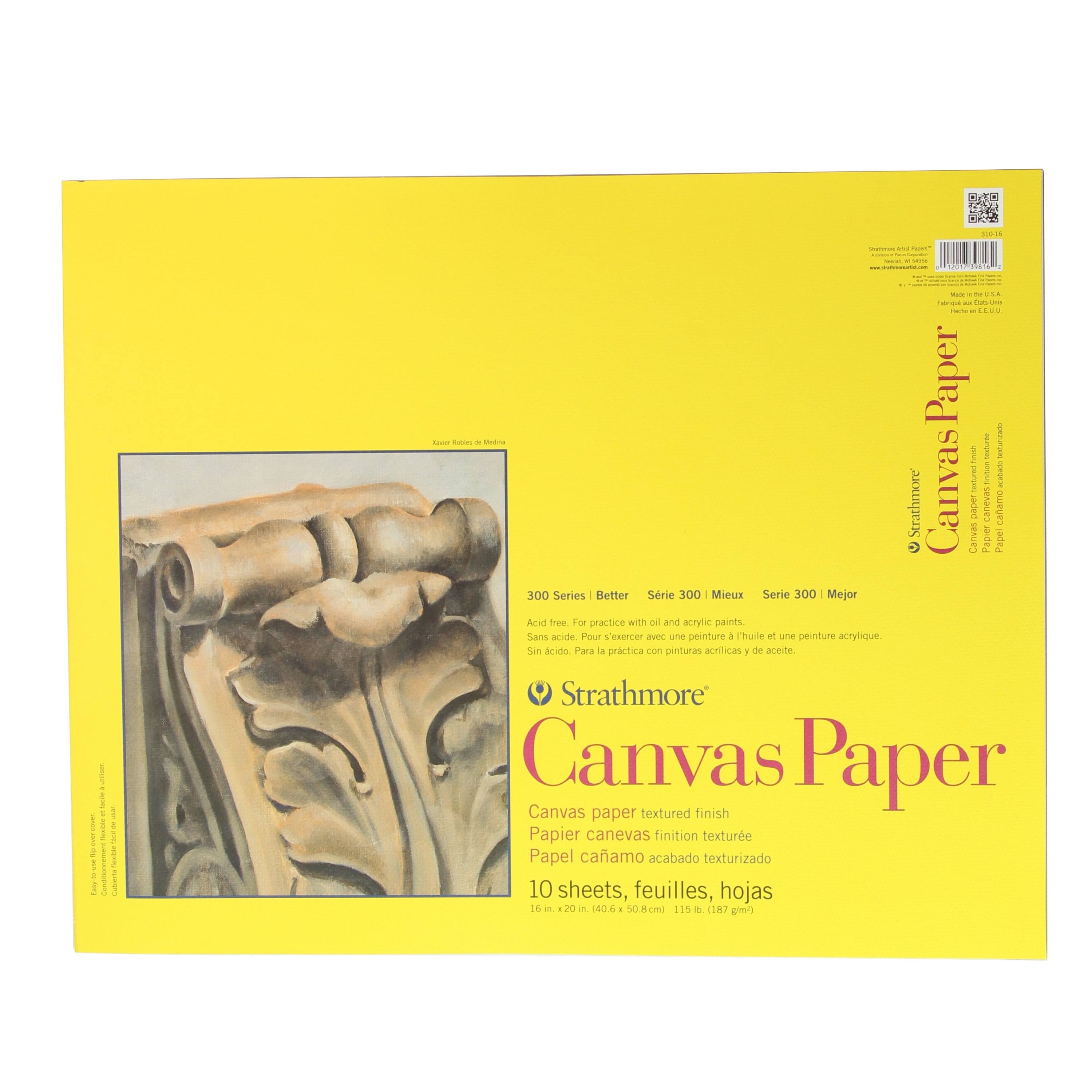 Strathmore Canvas Paper Pad - 10 Sheets