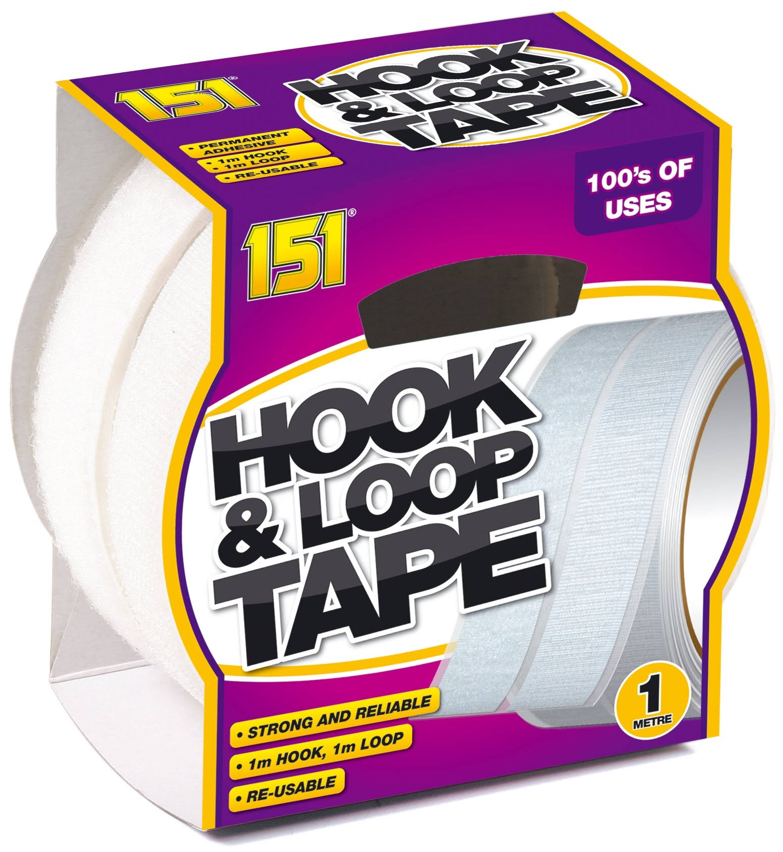 151 Adhesives Tape Hook & Loop - 1m