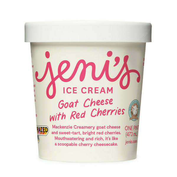 Jeni's Ice Cream, Goat Cheese with Red Cherries