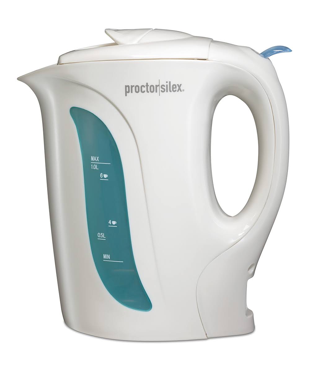 Proctor Silex Electric Kettle - White, 1L