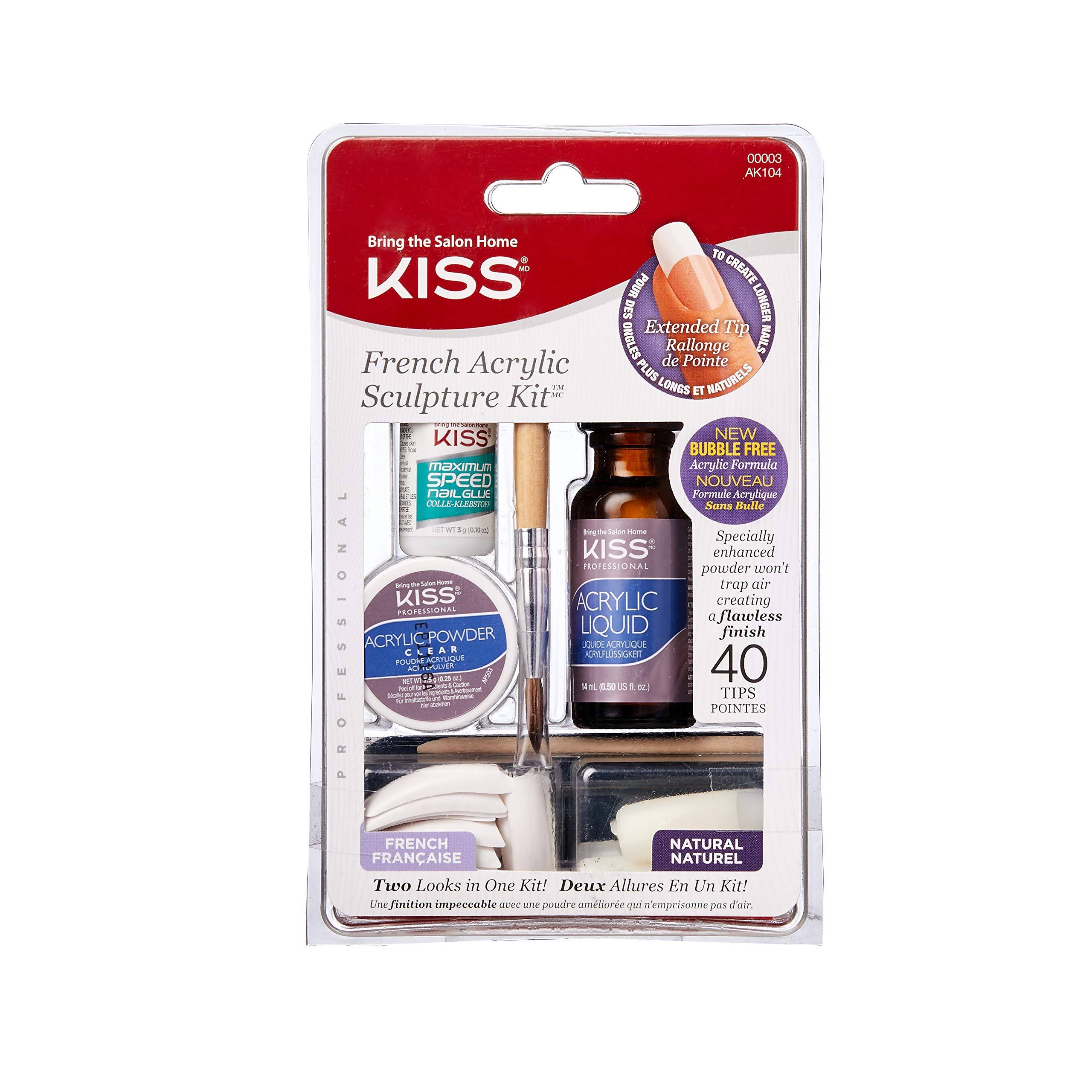 Kiss French Acrylic Sculpture Kit - 40 Tips