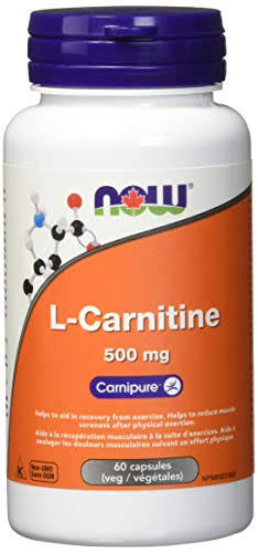 Now Foods L-carnitine 500mg Capsules - 60 Capsules