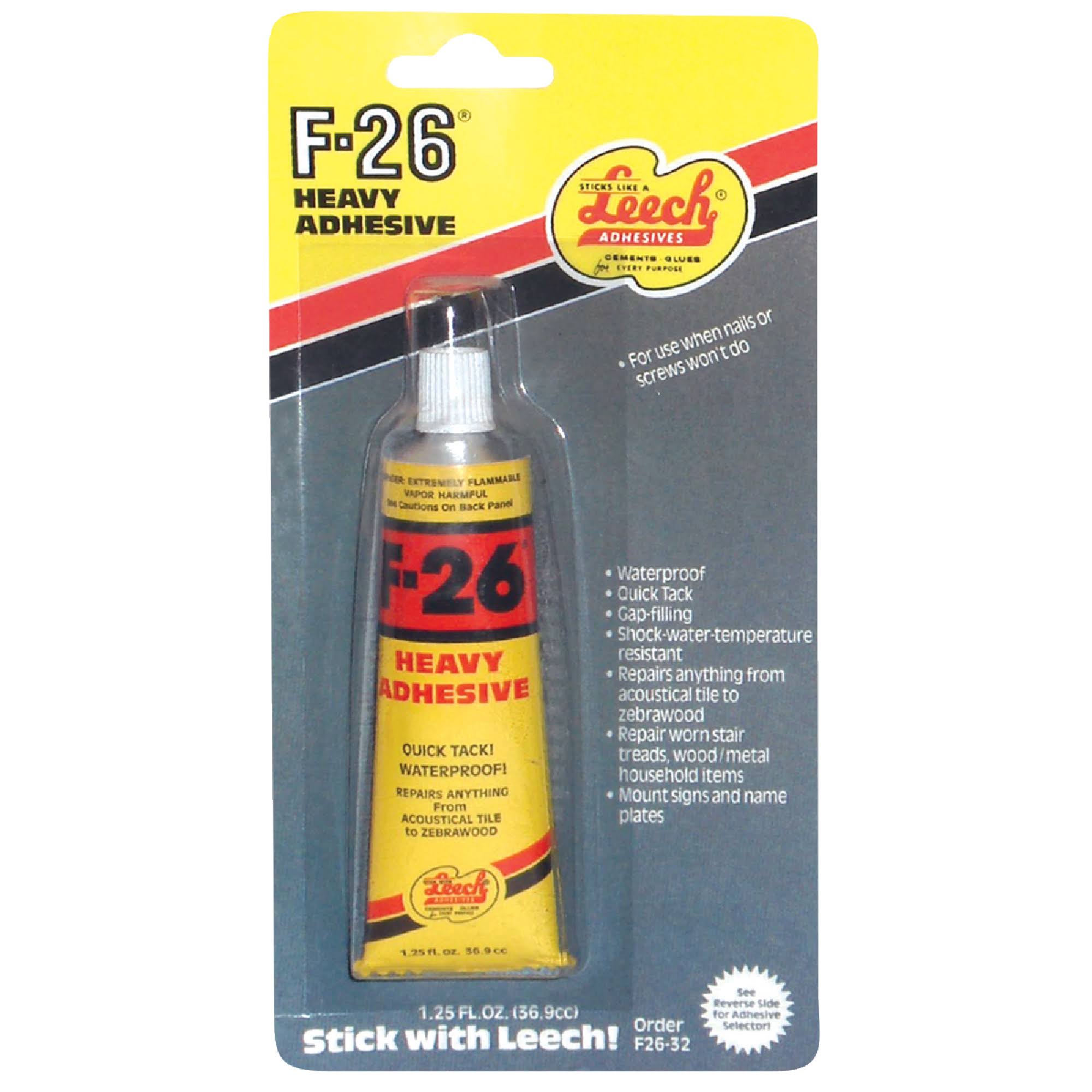 Leech F26-32 Construction Adhesive, 1.25 oz