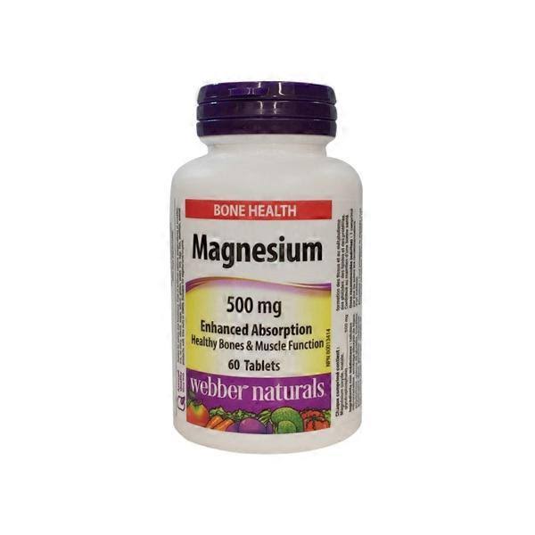 Webber Naturals Magnesium Supplement - 500mg, 60 Tablets