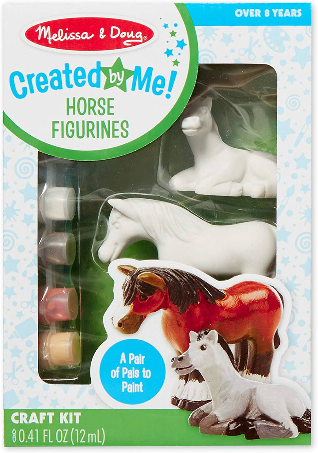 Melissa and Doug Decorate-Your-Own Horse Figurines Craft Kit