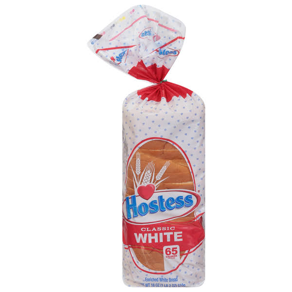 Hostess Bread, Enriched, White, Classic - 18 oz