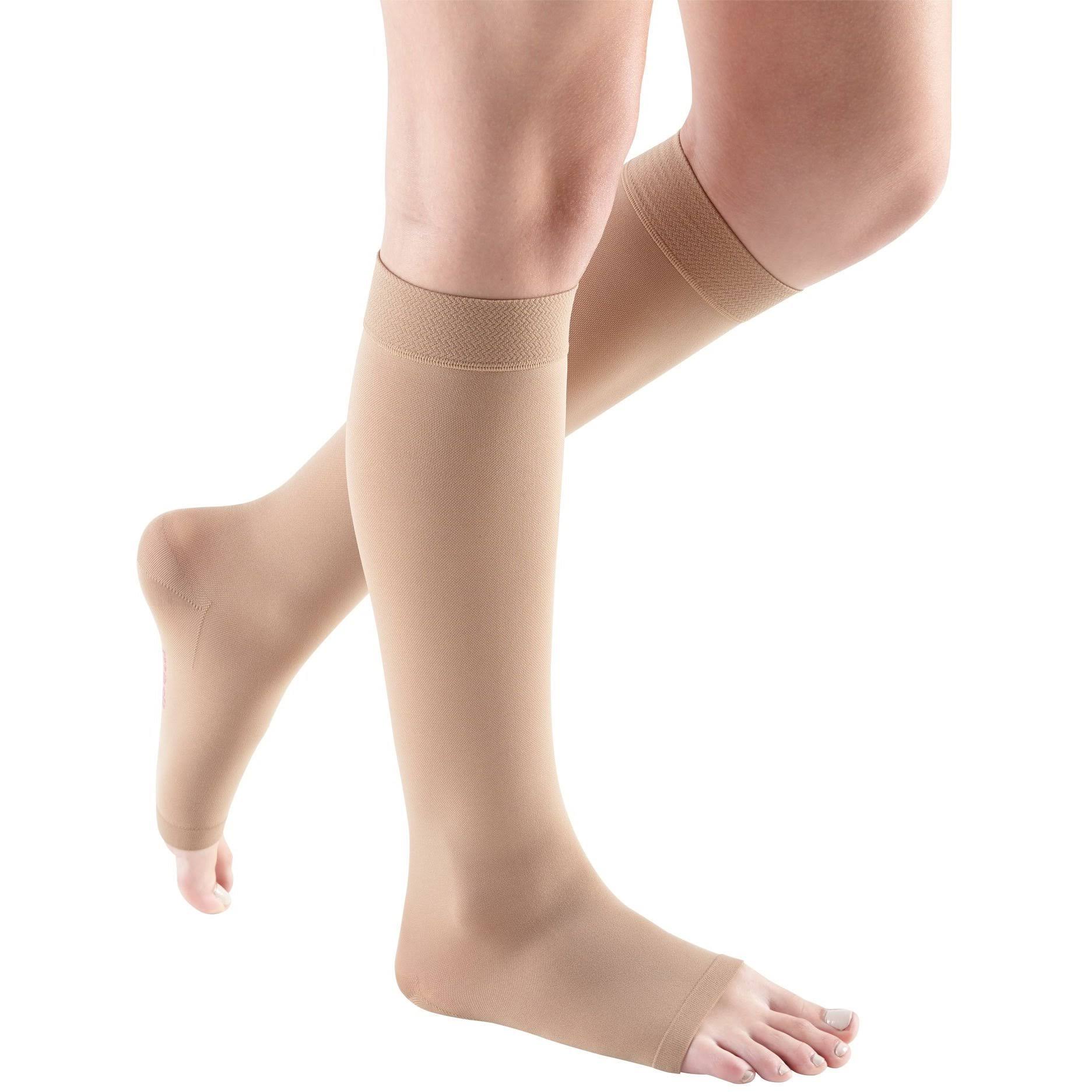 mediven Comfort Calf High Compression Stockings - Natural, Closed Toe, 20-30 mmHg