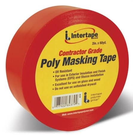 Intertape Polymer Group Poly Masking Tape - Red