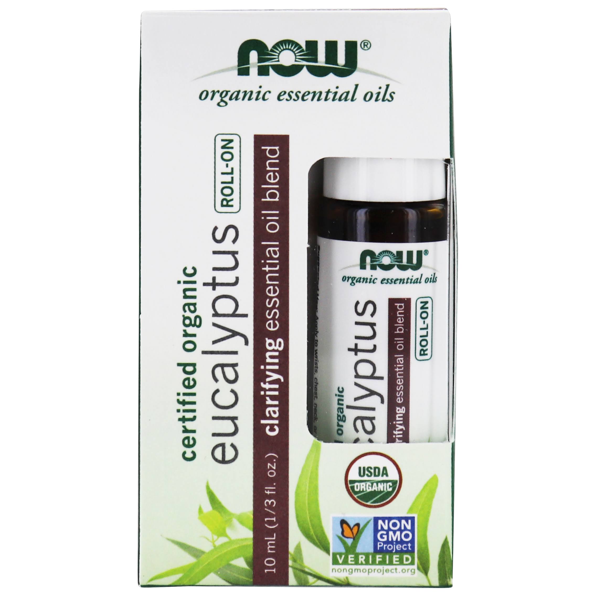 NOW Foods Eucalyptus Essential Oil Blend Organic Roll-On 10 mL