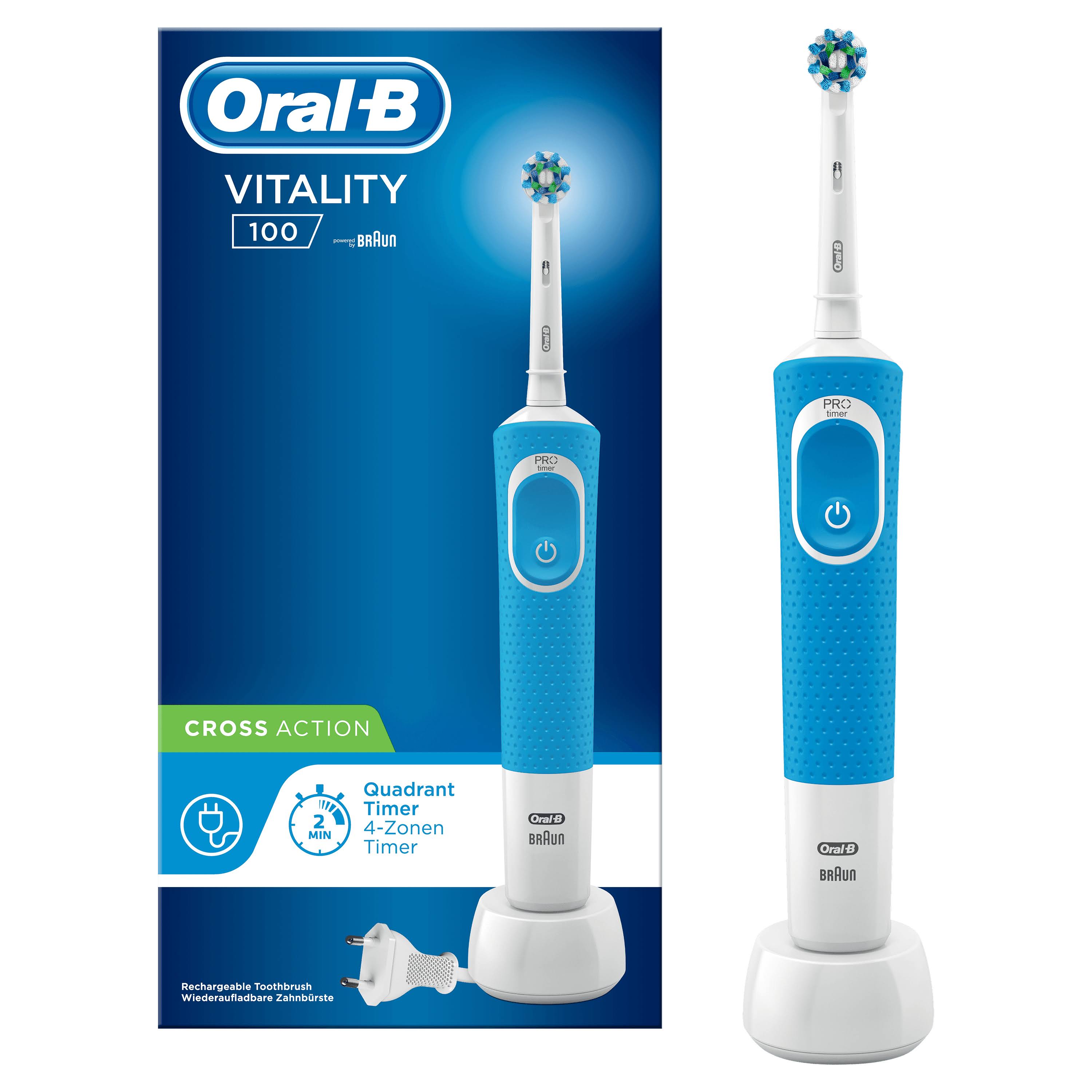 Electric Toothbrush Oral-B Vitality 100 Cross Action - Blue