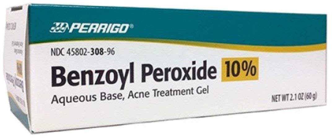 Perrigo 10 % Benzoyl Peroxide Acne Treatment Gel - 2.1oz