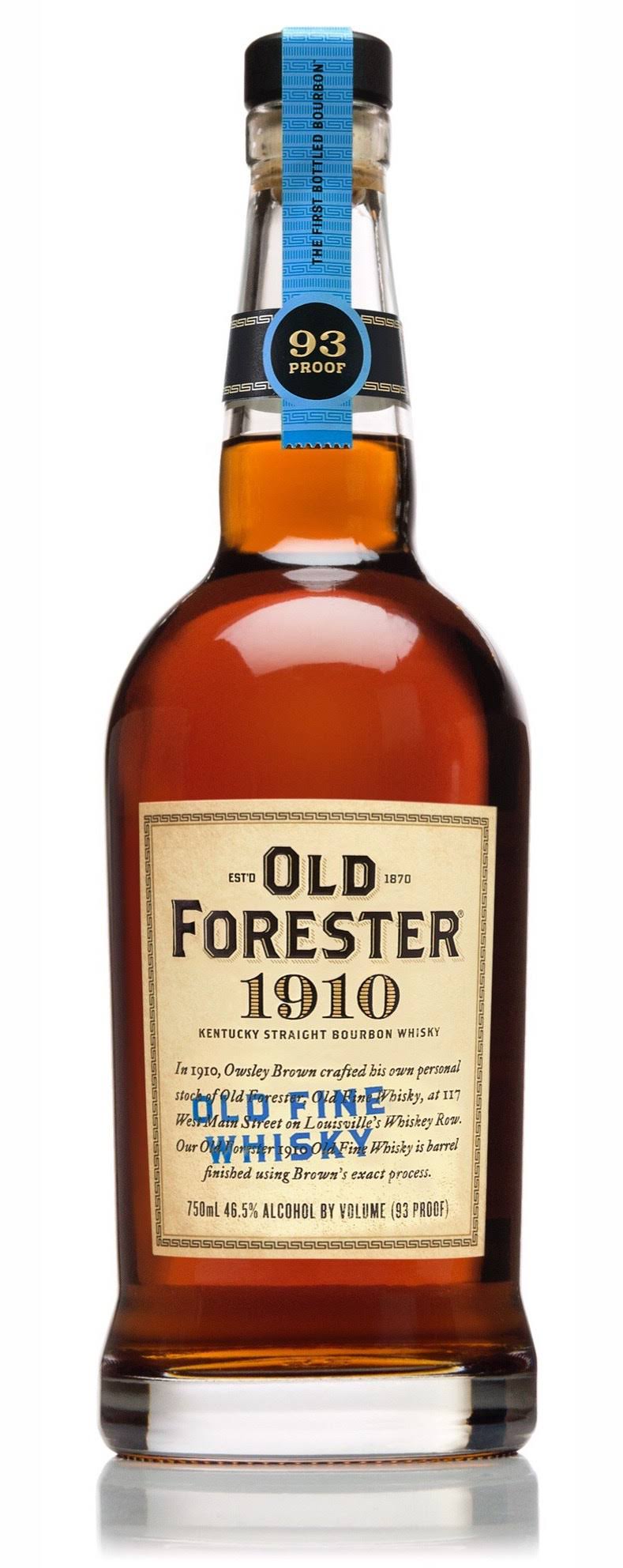 Old Forester Whiskey Row Series: 1910 Old Fine Whisky Bourbon, Kentucky Straight Bourbon Whiskey - 750 ml