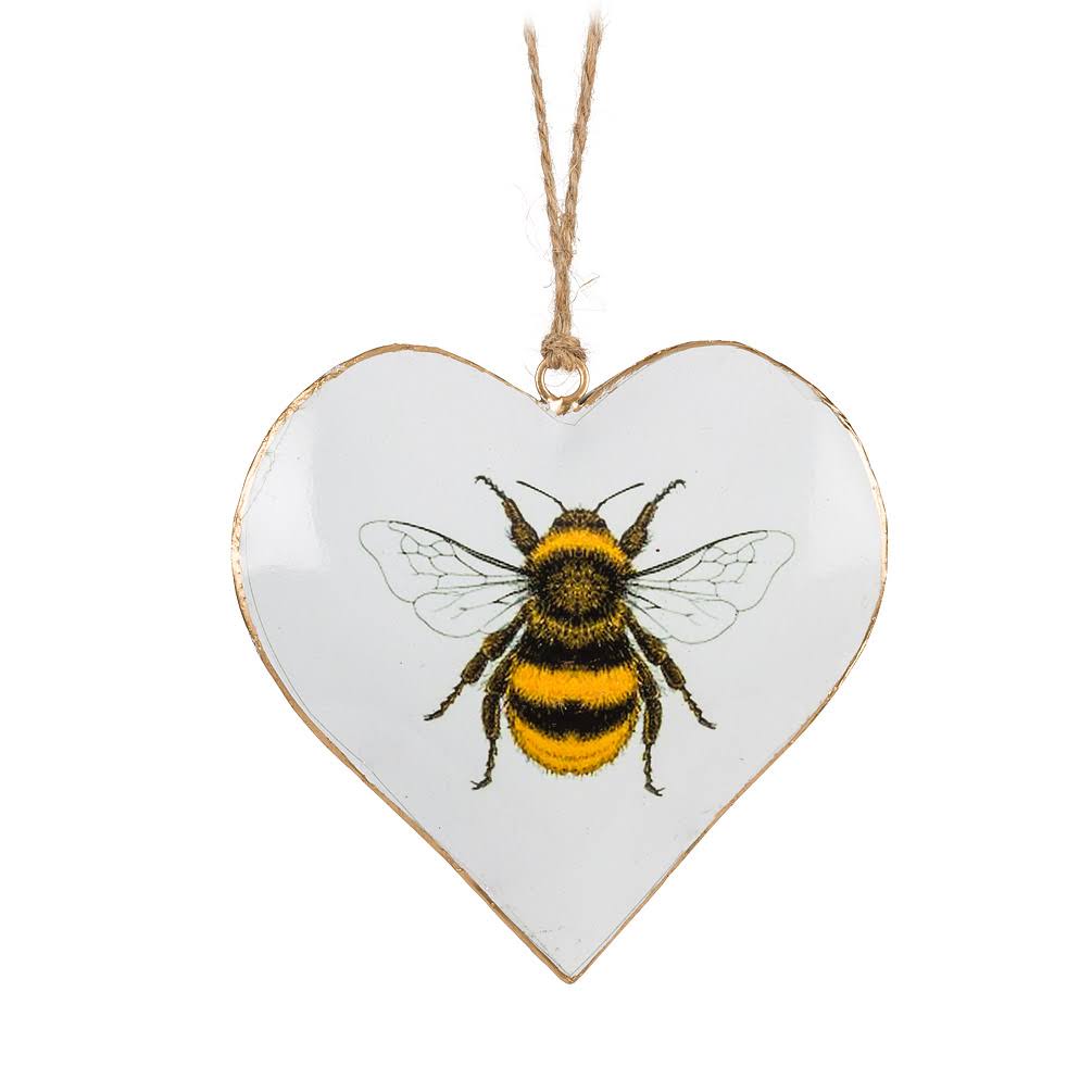 Abbott Collections AB-37-IMPRINT-065 Bee Heart Ornament