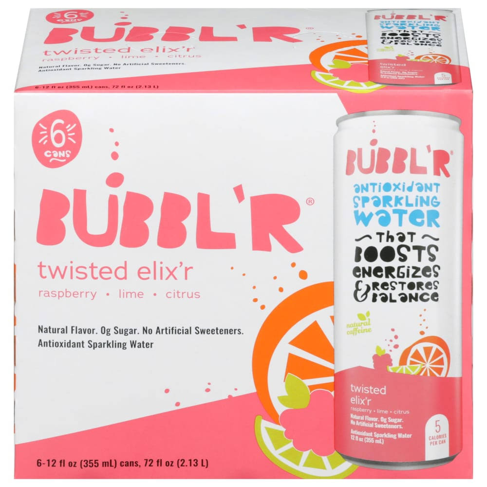 Bubbl'r Twisted Elix'r Antioxidant Sparkling Water - 12 fl oz