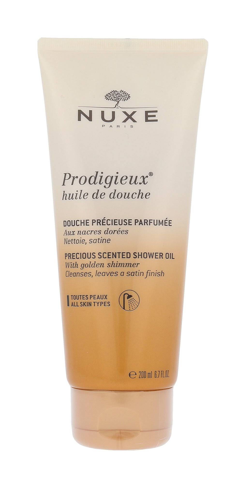 Nuxe Prodigieux Shower Oil - Golden Shimmer, All Skin Types, 200ml