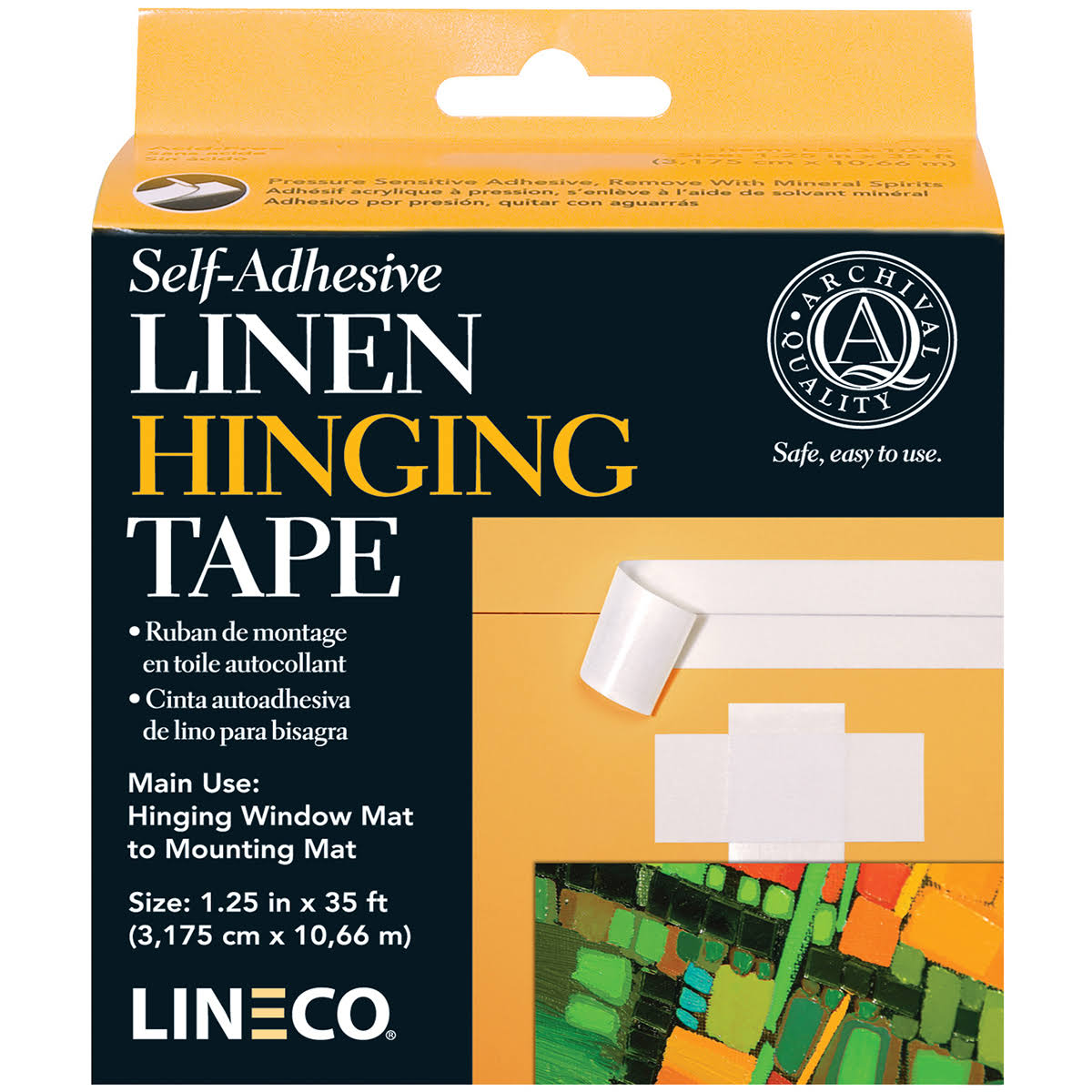 Lineco Self-Adhesive Linen Hinging Tape - 1.25"x400"