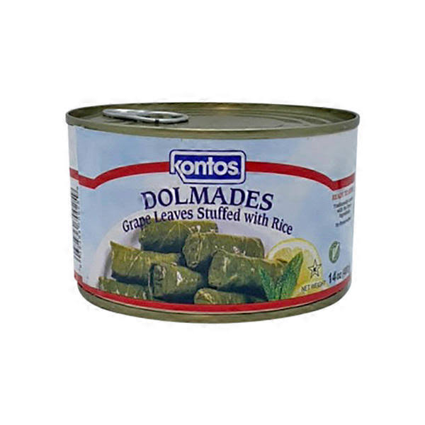 Kontos Dolmades Stuffed Grape Leaves - 14 Ounces - SuperFresh Supermarket - Delivered by Mercato